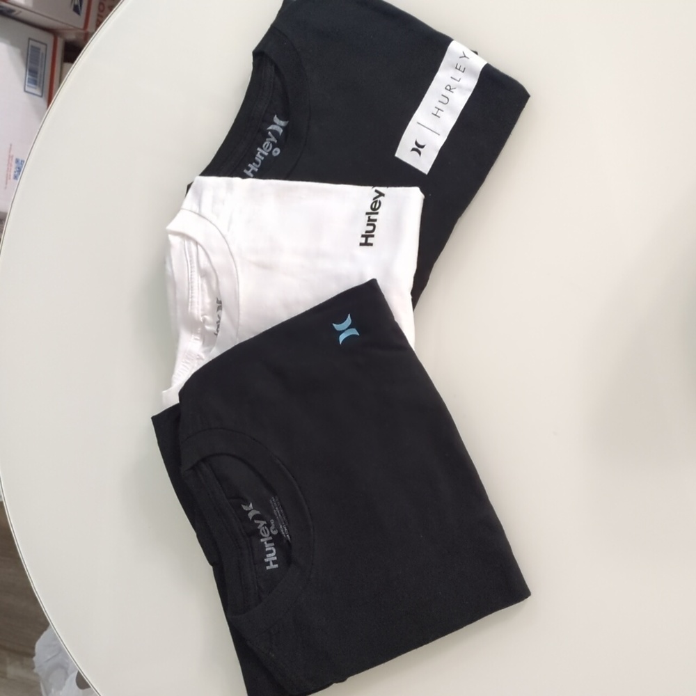 Hurley Logo T-shirt mens S set of 3